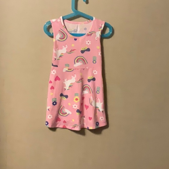Wonder Nation Pink Sleeveless Scoop Neck Sundress - Picture 1 of 5
